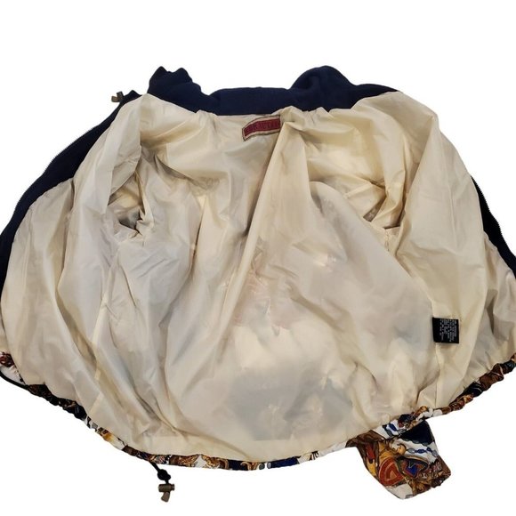 Vintage 80s 90s Womens Native American Southwest Bomber Jacket‎ Hooded Sz M/L - Picture 11 of 12